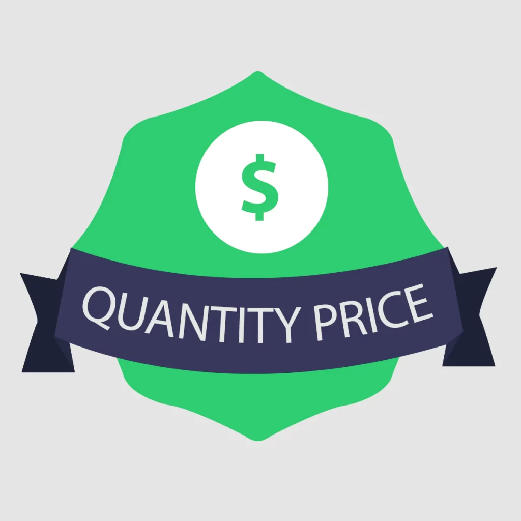 quantity breaks - bulk prices
