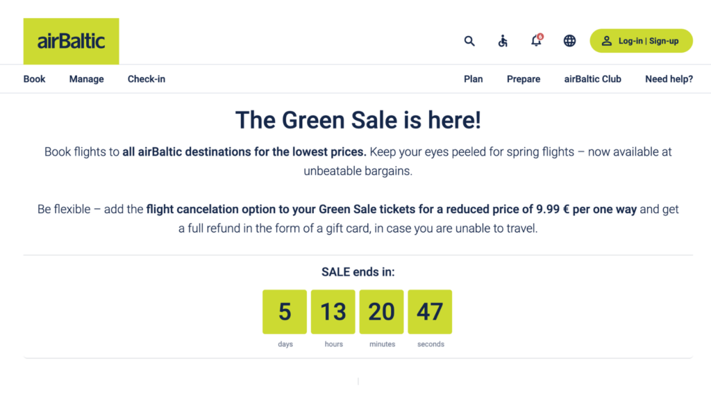 landing page countdown timer design